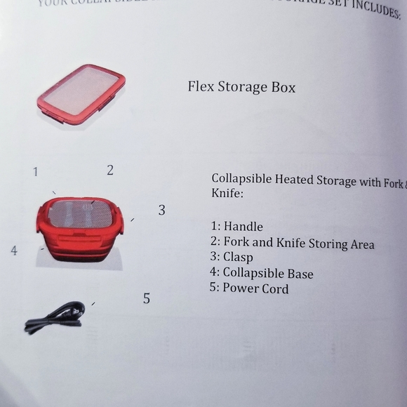 Collapsible Blue Heated and Flex Storage Set - Picture 6 of 9